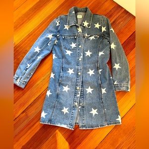 Blue buttercup denim star dress